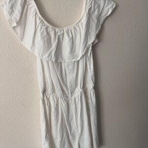 White  Off-Shoulder Romper